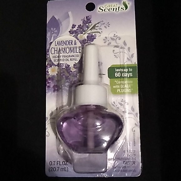 Lot Of (8) Great Scents Lavender & Chamomile Scented Oil Plug-ins Refill  .7 Oz - Picture 2 of 3